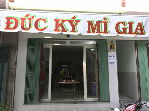 Tiệm mì Đức Ký tầng trệt Khu căn hộ Thanh Phương Tiệm mì Đức Ký tầng trệt Khu căn hộ Thanh Phương